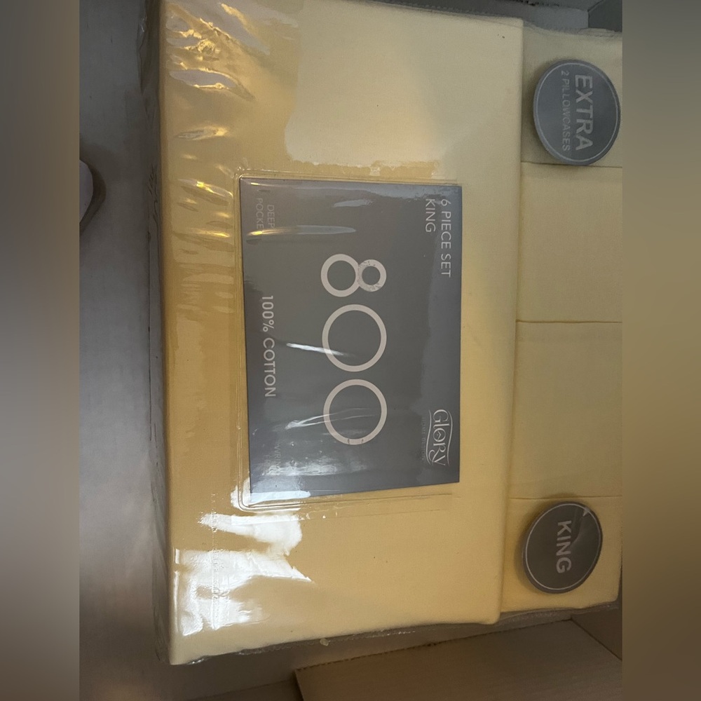 6 piece King size bedsheets set